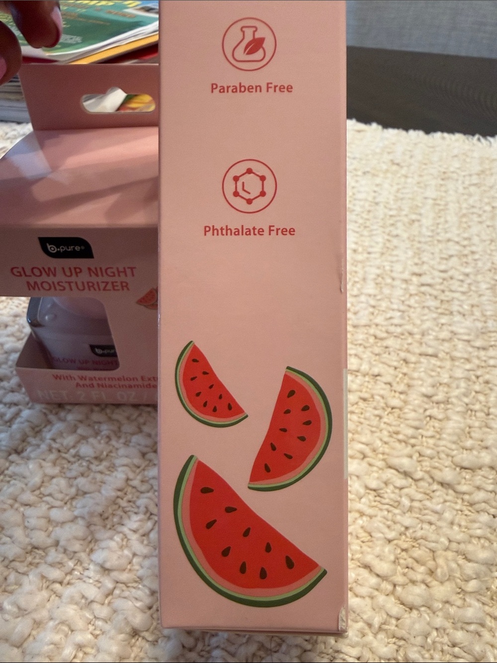 B pure "Glow Up Night Moisturizer" and "Glow Up Serum" set-new in box - Picture 5 of 7